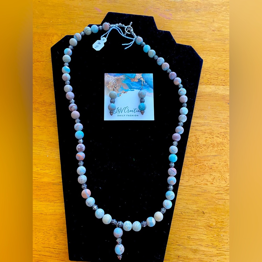 Necklace and earrings